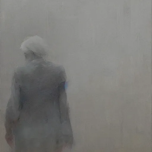 Image similar to by agnes martin, by ruan jia evocative, dismal. a beautiful illustration. human technology that had become haunted, possessed by quick, gleaming cleverness.