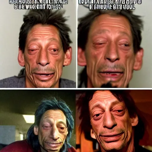 Image similar to jim varney crack addict on the street addicted to crack and doing nasty things for money jim varney skinny aids patient looking for his next fix wanting to smoke a cigarette and break into a car