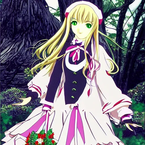 Prompt: Shinku from Rozen Maiden (2004)