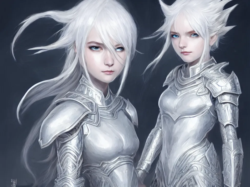 Prompt: studio portrait white hair knights of zodiac girl, matt white ice color armor, in ruined agora of athens sunrise, ssci - fi and fantasy, intricate and very beautiful and elegant,, ultrafine hyperrealistic details, digital painting, artstation, concept art, smooth and sharp focus, illustration, art by ayanamikodon and wlop and tian zi