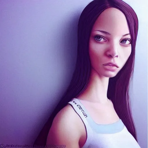 Image similar to “These 3D girl portraits are unbelievably realistic.”