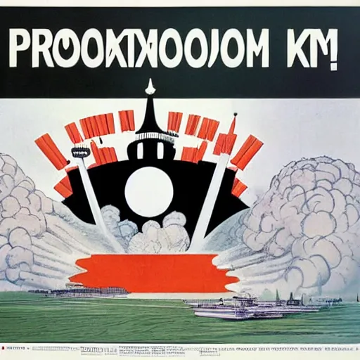 Image similar to pro - nuclear war propaganda by the soviet union