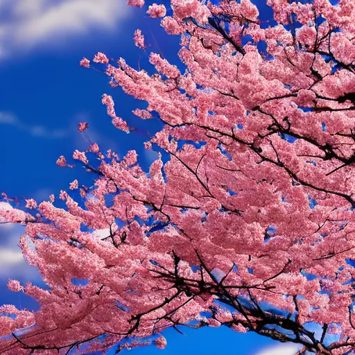 Image similar to photo of a sakura tree, high detail, cinematic, realistic, 8 k, beautiful