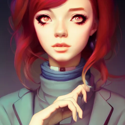 Image similar to portrait of a beautiful barista, art by lois van baarle and ross tran and sam yang and ilya kuvshinov and guweiz, digital art, high detail, sharp focus, unreal engine 5, trending on artstation, deviantart, pinterest, 4 k uhd image