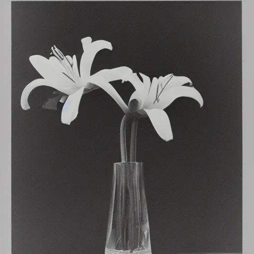 Prompt: robert mapplethorpe lilies