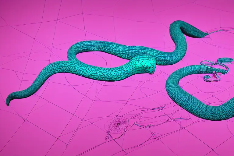 Prompt: anatomical diagram of a snake oil salesman, diagram by Dan Hiller, 3D rendering by Beeple