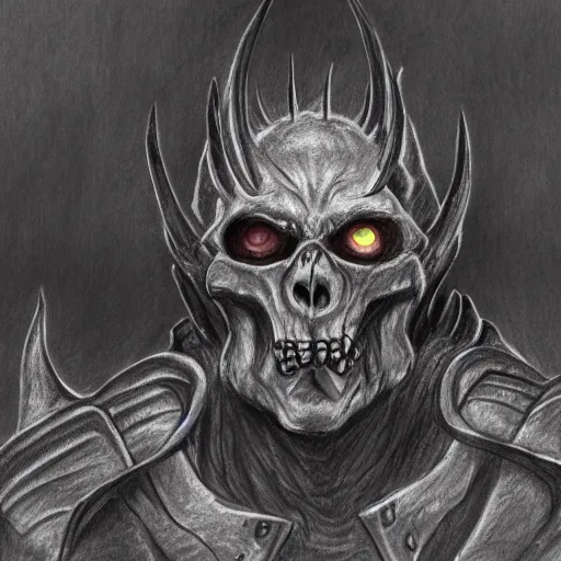 Image similar to a pencil sketch of a doom lord in hell, 4k, high detail, high-resolution photograph, professional photography, ultra-detail, sketch, drawing