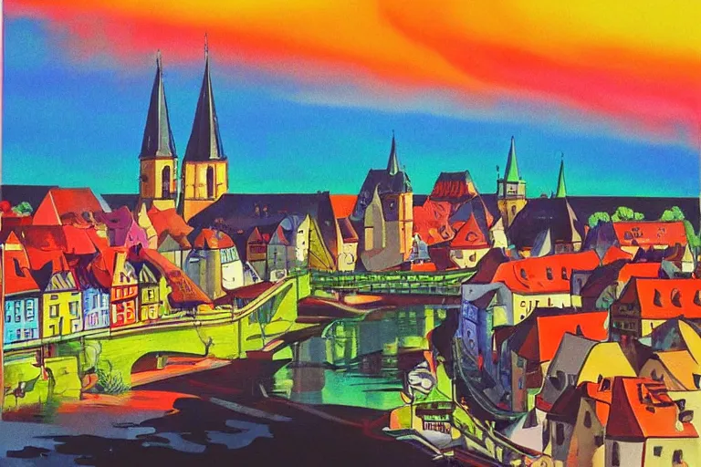 Image similar to !! gouache!! luxemburg in a sunny day, artwork by tooth wu, colorful contrast,!!!! very coherent!!!!, dark shadow, thick lineart