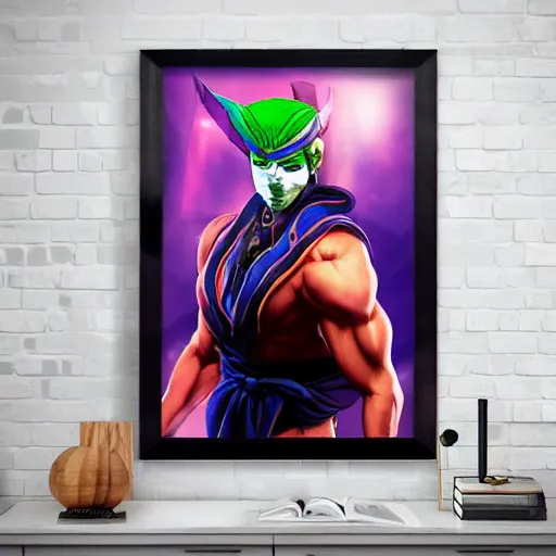 Prompt: Vega from Street Fighter with claw and mask 8K, high resolution print,