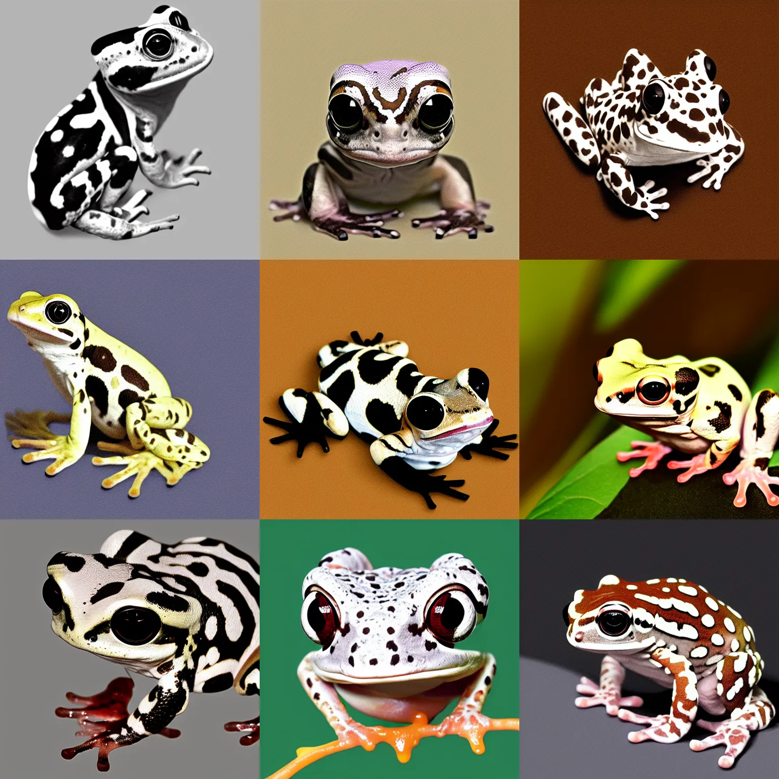 Prompt: Amazon milk frog, digital art, minimalist