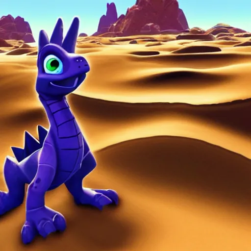 Prompt: ( ( ( ( ( ( ( ( spyro ) ) ) ) ) ) ) ) spacestation arid desert wasteland skybox texture out of bounds