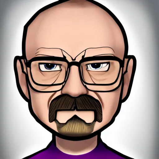 Prompt: walter white in jimmy nuetron animation style