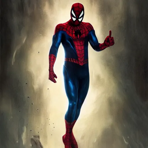 Image similar to ryan reynolds as spider - man, wearing a black and blue suit, cinematic, volumetric lighting, f 8 aperture, cinematic eastman 5 3 8 4 film, photorealistic by greg rutkowski, by stanley artgerm, by alphonse mucha