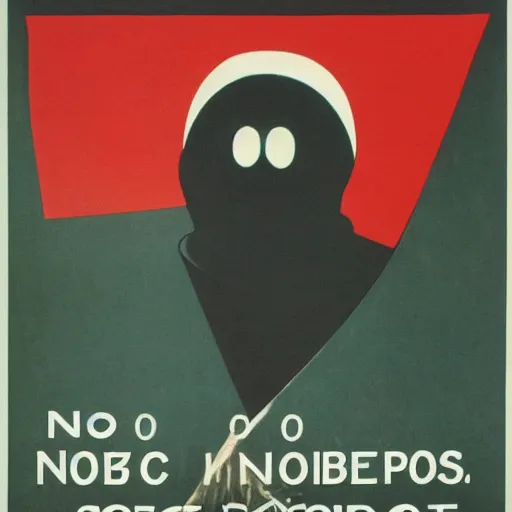 Image similar to no face no case soviet propaganda