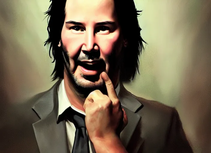 extremely fat!!!!! keanu reeves, celebrating, | Stable Diffusion | OpenArt