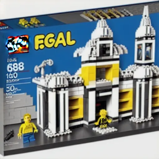 Image similar to mar - a - lago fbi raid lego set