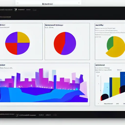 Image similar to Power Bi dashboard, by Kandinsky, photorealism, with volumetric natural light