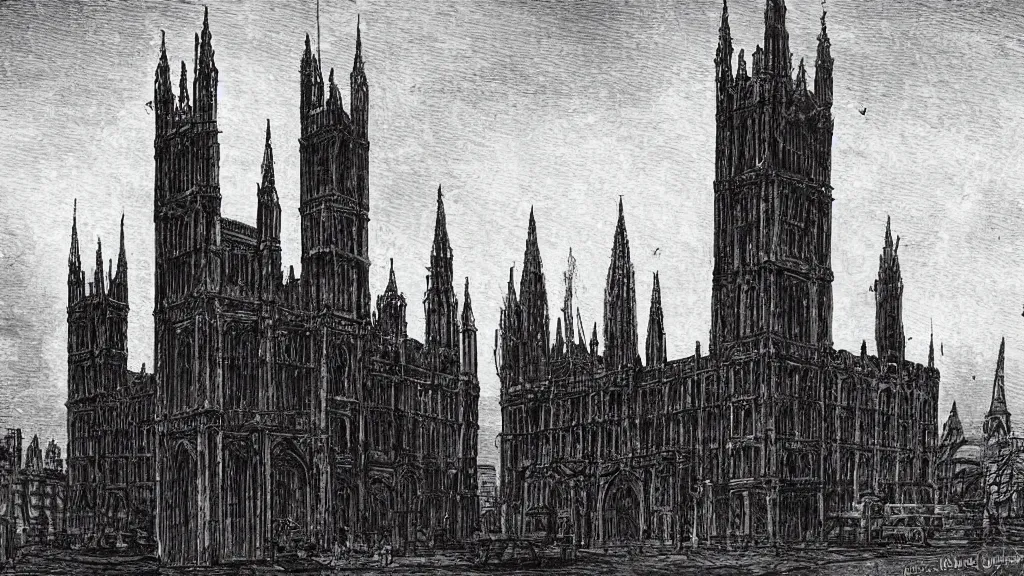 Prompt: Gothic London