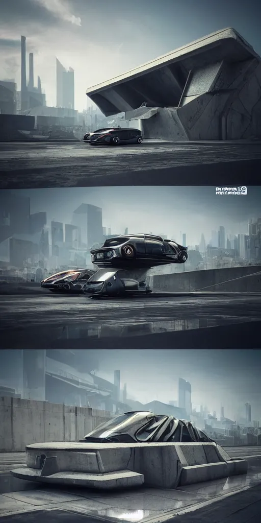 Image similar to sci-fi 3d organic brutalist car and wall structure car, in the coronation of napoleon painting, and digital billboard in the middle. octane render pinterest, keyshot product render, water reflections gloss shiny in luquid