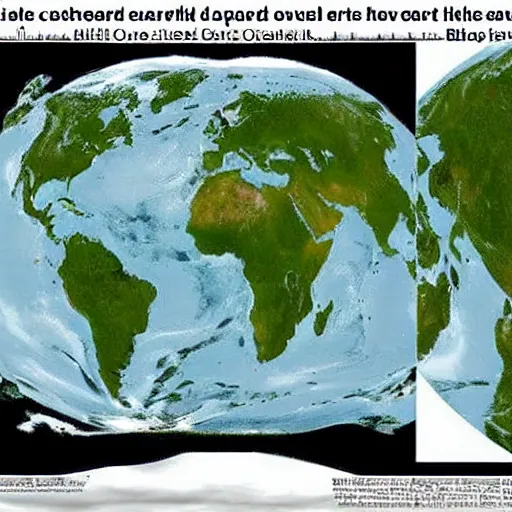 Image similar to satellite image of earth's oceans being covered in a black rubbery tar, oceans replaced with black tar, plants dead