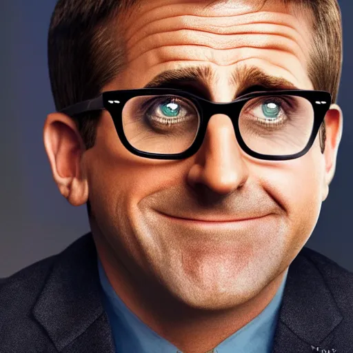 Image similar to steve carrell as a popcorn kernel, realistic, hyperrealistic, ultra realistic, real, real world, highly detailed, very detailed, extremely detailed, intricate details, 8 k resolution, hd quality