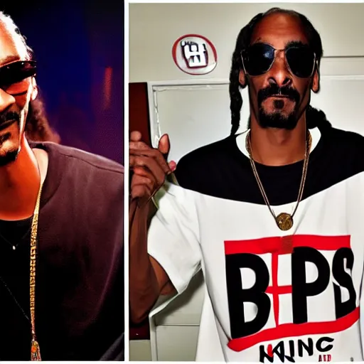 Image similar to snoop dogg starts a fight at burger king