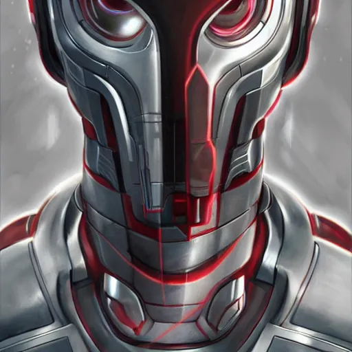 Prompt: Ultron portrait, artstation