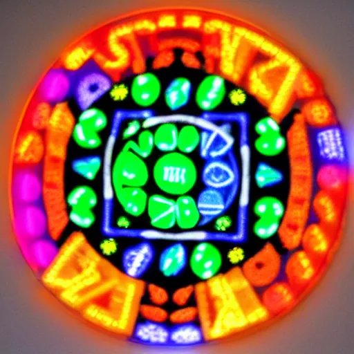 Image similar to A transmutation circle Lite Brite