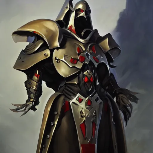 Image similar to greg manchess portrait painting of armored ainz ooal gown as overwatch character, medium shot, asymmetrical, profile picture, organic painting, sunny day, matte painting, bold shapes, hard edges, street art, trending on artstation, by huang guangjian and gil elvgren and sachin teng