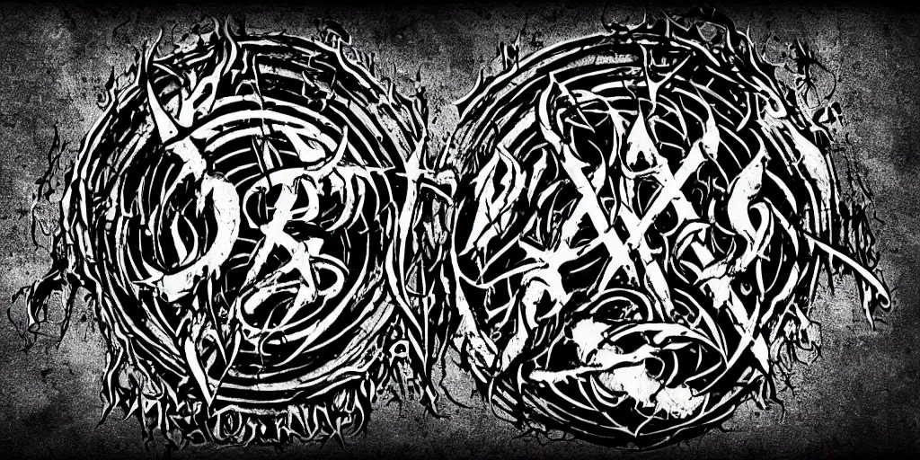 Image similar to death metal logo for the band subsume