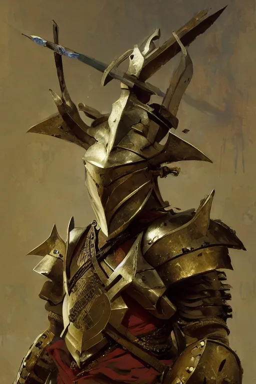 Prompt: , legendary warrior, heroic fighter, decorative ornaments, battle armor, by carl spitzweg, ismail inceoglu, vdragan bibin, hans thoma, greg rutkowski, alexandros pyromallis, perfect face, sharply focused, sharply detailed, centered, rule of thirds, realistic shading