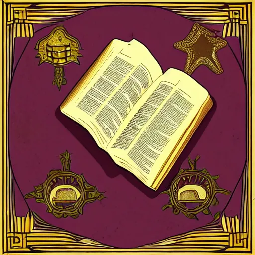 Prompt: 2d classic Bible, high detail, 1950s illustration style