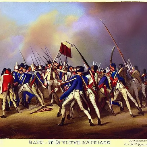 Image similar to “Battle of Revolutionary War by Don Troiani”