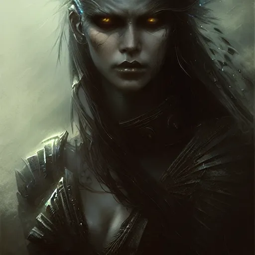 Image similar to banshee, character portrait, sharp, digital matte painting, art by luis royo, greg rutkowski, wlop, dramatic lighting, trending on artstation