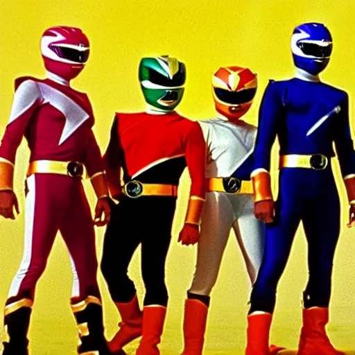 Prompt: The Mighty Morphin Power Rangers