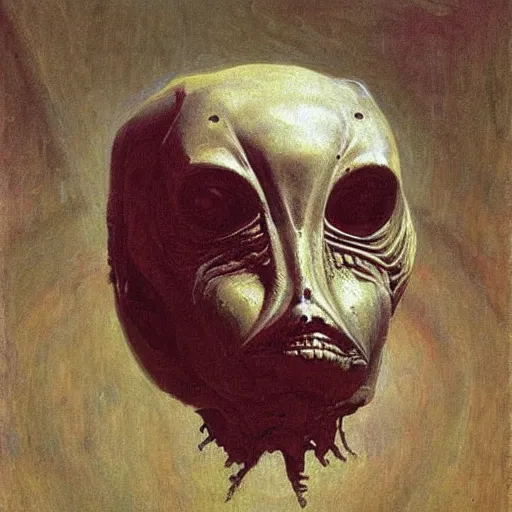 Image similar to alien by ilya repin