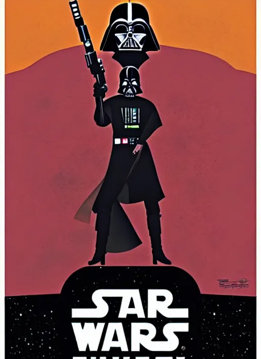 Image similar to a star wars movie poster by olly moss