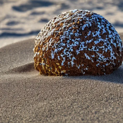 Prompt: un rocher intéressant sur une belle plage, 4k, fond d'écran