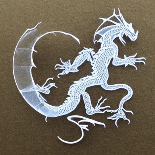 Image similar to a transparent dragon