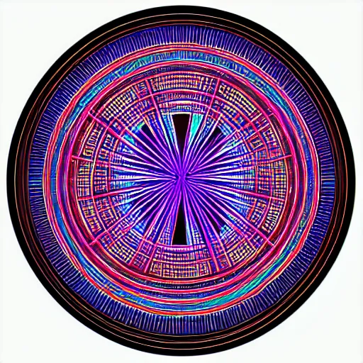 Prompt: sphere of intersecting leylines in the style of alex grey