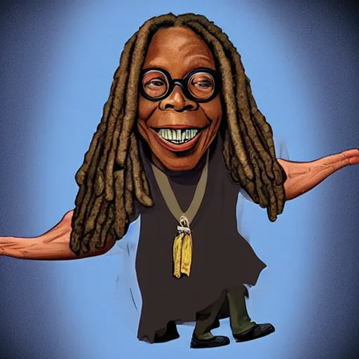 Image similar to a whoopi goldberg monster