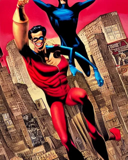 Image similar to plasticman by glenn fabry