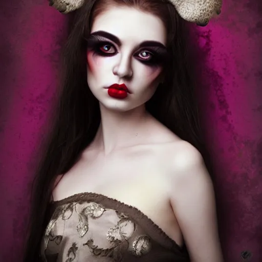 Prompt: photo of young woman by natalie shau