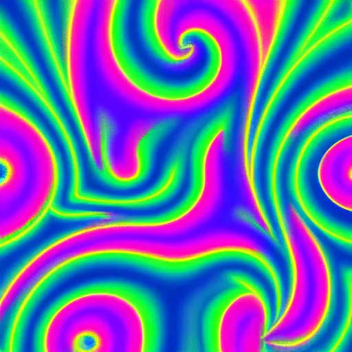 Image similar to fractal pattern neon colors swirl with soft edges mosiac