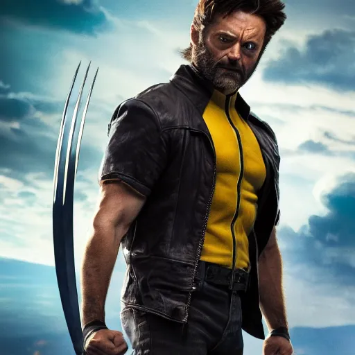 Prompt: x - men's wolverine played by nick offerman, photorealistic logan marvel movie still, detailed 8 k, poster style, high resolution