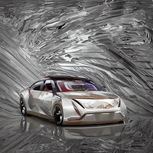 Image similar to car Ash Thorp khyzyl saleem car on the coronation of napoleon : medium size : in oil liquid, organic architecture small size forms structure : 7, u, x, y, o medium size forms: Kazimir Malevich forms : brutalist medium size forms: keyshot, unreal engine 5, high reflections oil, liquid high glossy, high specularity, ultra detailed, 4k, 8k, 16k