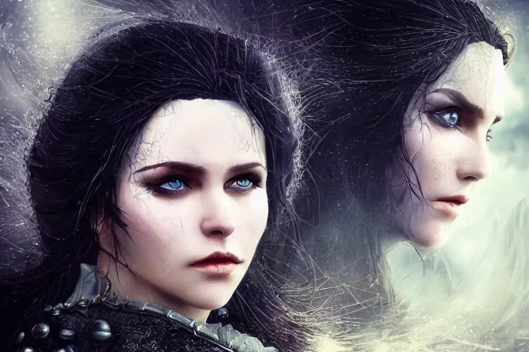 Mysterious Yennefer Vengerberg portrait - view more the witcher art