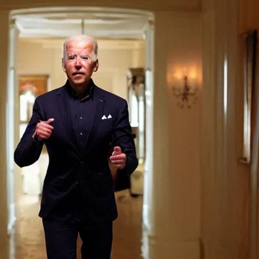 Image similar to joe biden as danny phantom, movie still, cinematic lighting