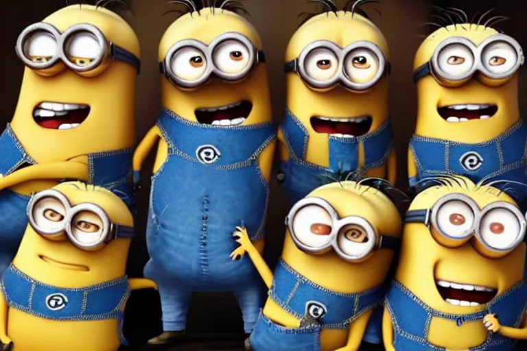 Image similar to guy fieri as all the minions in minions 3 rise of gru