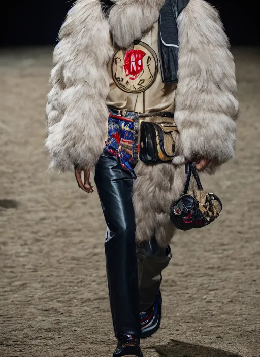 Image similar to hyperrealistic and heavy detailed moncler runway show of disney, leica sl 2 5 0 mm, vivid color, high quality, high textured, real life